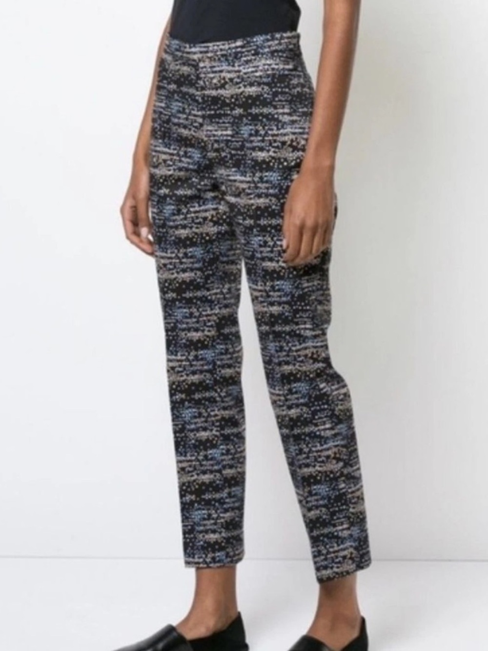 EUC Akris Punto Franca Ankle Cropped Trousers Women’s 10 - Picture 3 of 16
